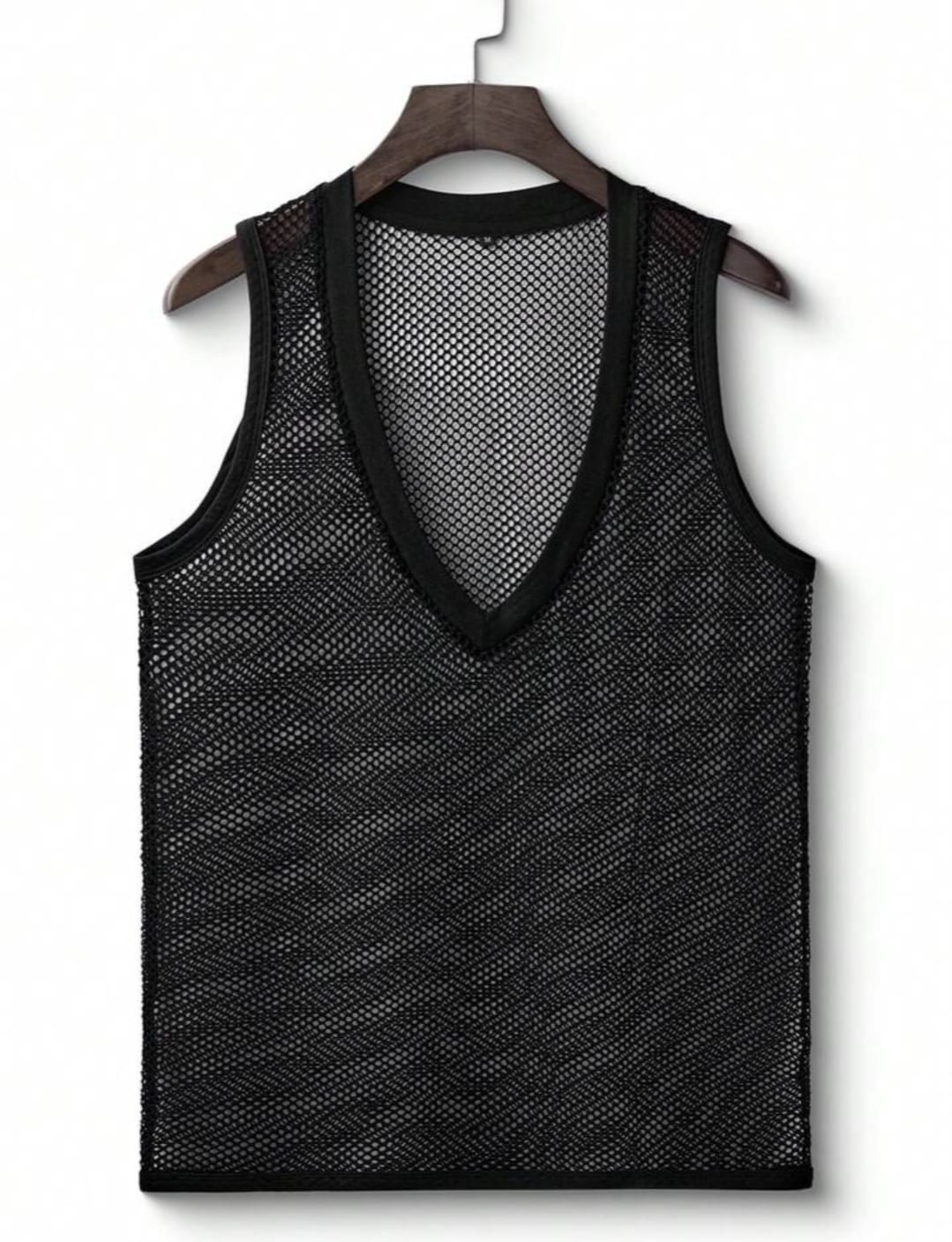 Midnight Mesh V-Neck Tank